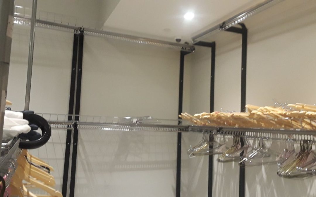 Railex System 12-1-60W Wall Mounted Two Tier Coat Check with Shelf 1