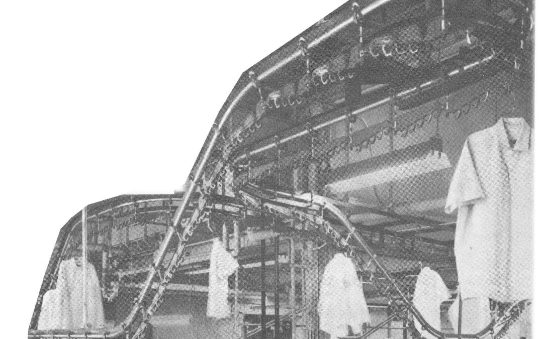 Railex System 3000 Sortation Conveyor for Garments on Hangers 1960s 1