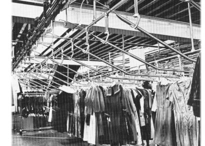 Railex System 3000 Sortation Conveyor for Garments on Hangers 1960s 3