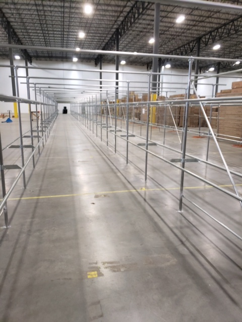 Railex System 200 Garment racking with two tiers 36 in tall each