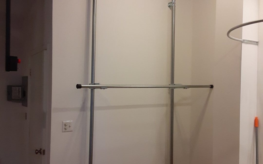 Railex System 200 Slick Rail in Alterations Room