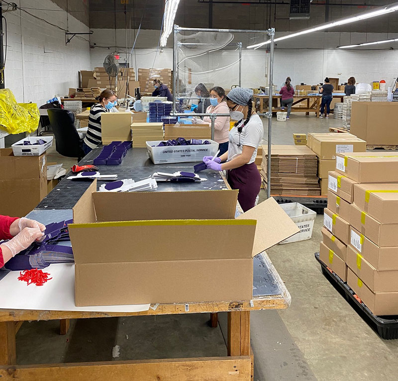 Railex Cantilever Area Guards in Use at E-Commerce Fulfillment Facility