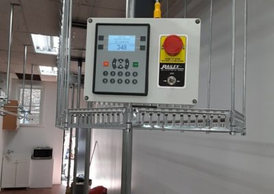 Railex System 700 Conveyor controller. Our System 2100 controller for digital garment retrieval and integration into the POS system.
