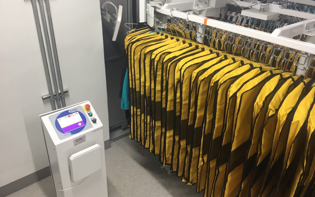 Railex System 2500 Automated Uniform Conveyors RFID Readers at Access door