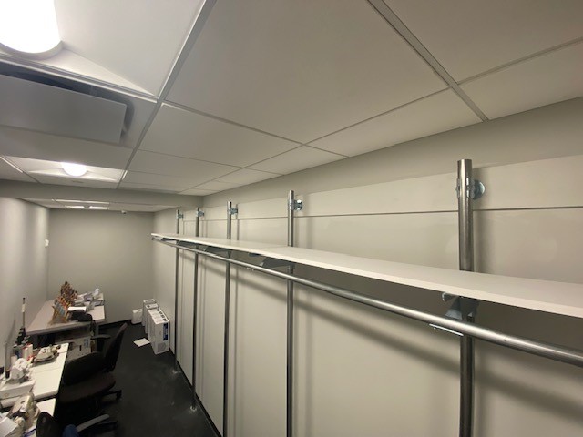 Railex Shelf - GOH Rail combo bracket 2 - Railex Conveyor Corp.
